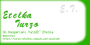 etelka turzo business card